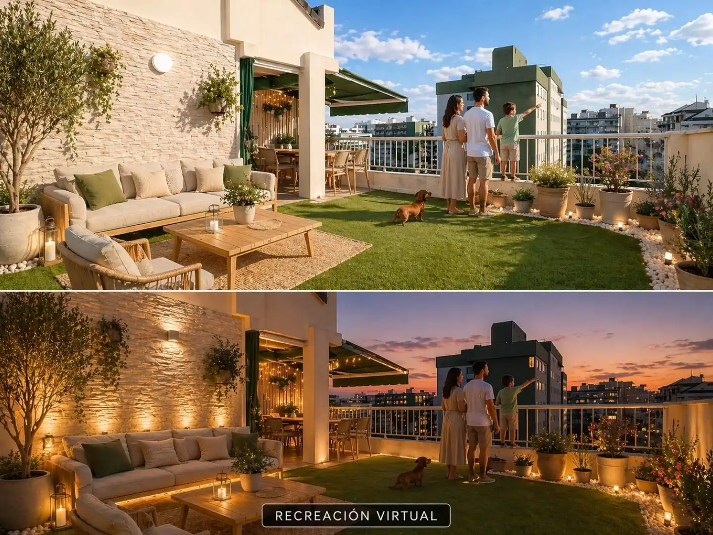 Terrasse von Dachboden zum Verkauf in Gandia mit Privatgarten, Terrasse und Balkon