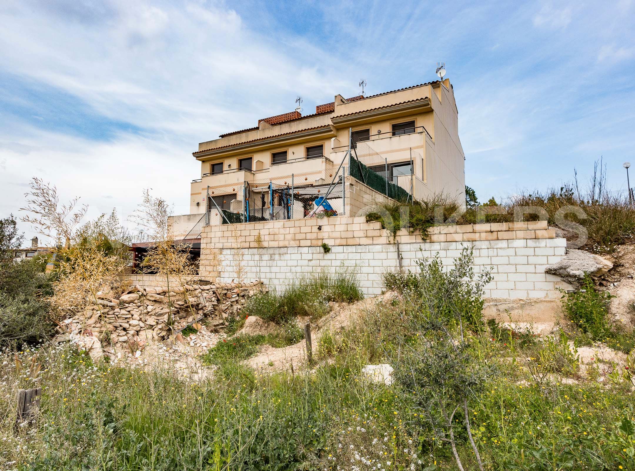 Exterior view of House or chalet for sale in Castellet i la Gornal  with Air Conditioner, Heating and Private garden