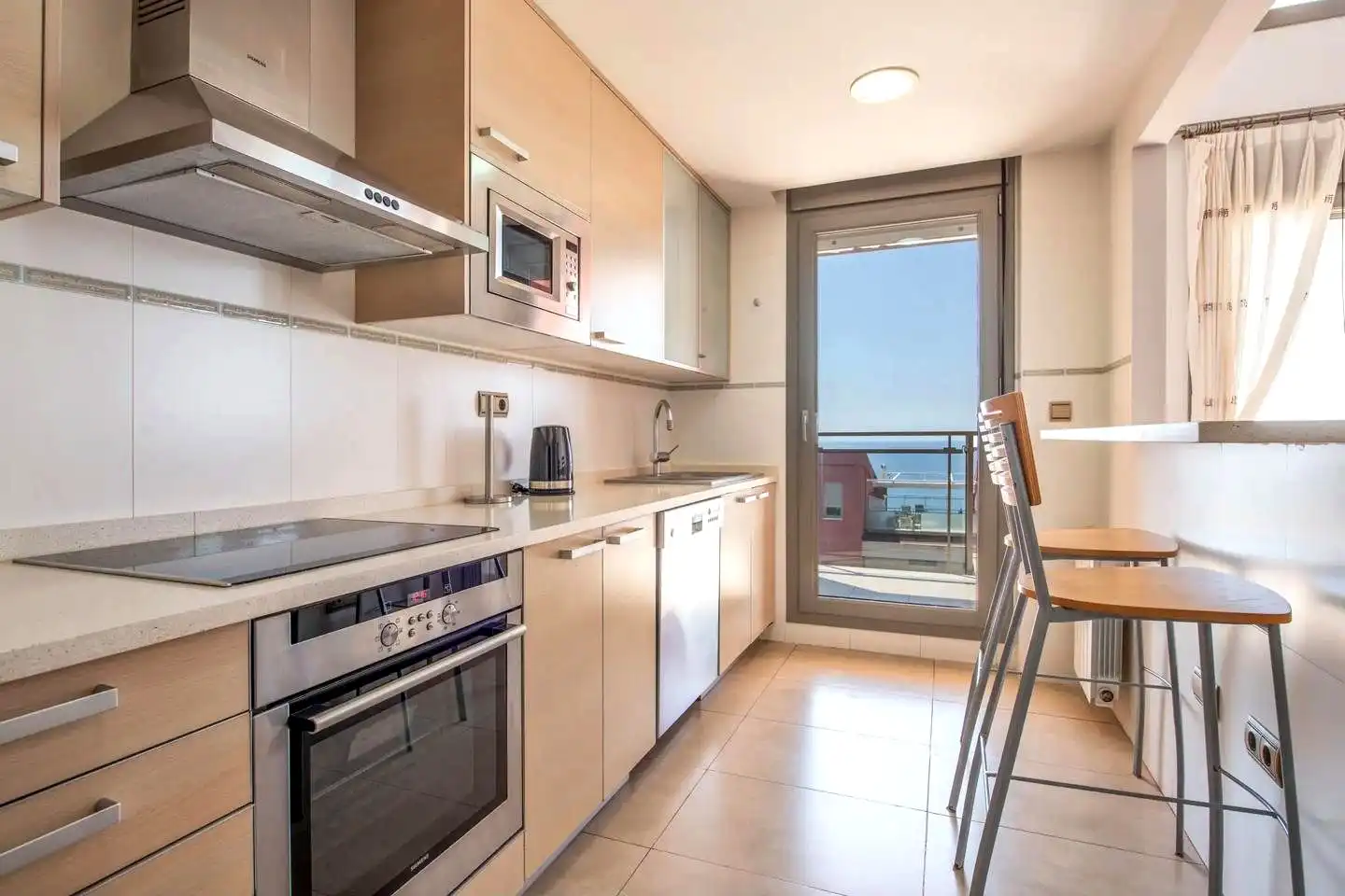 Küche von Maisonette zur Miete in Oropesa del Mar / Orpesa mit Klimaanlage, Terrasse und Möbliert