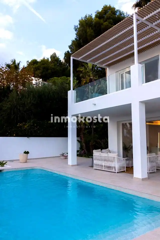 Vista exterior de Casa o chalet en venta en Altea con Aire acondicionado, Jardín privado y Terraza