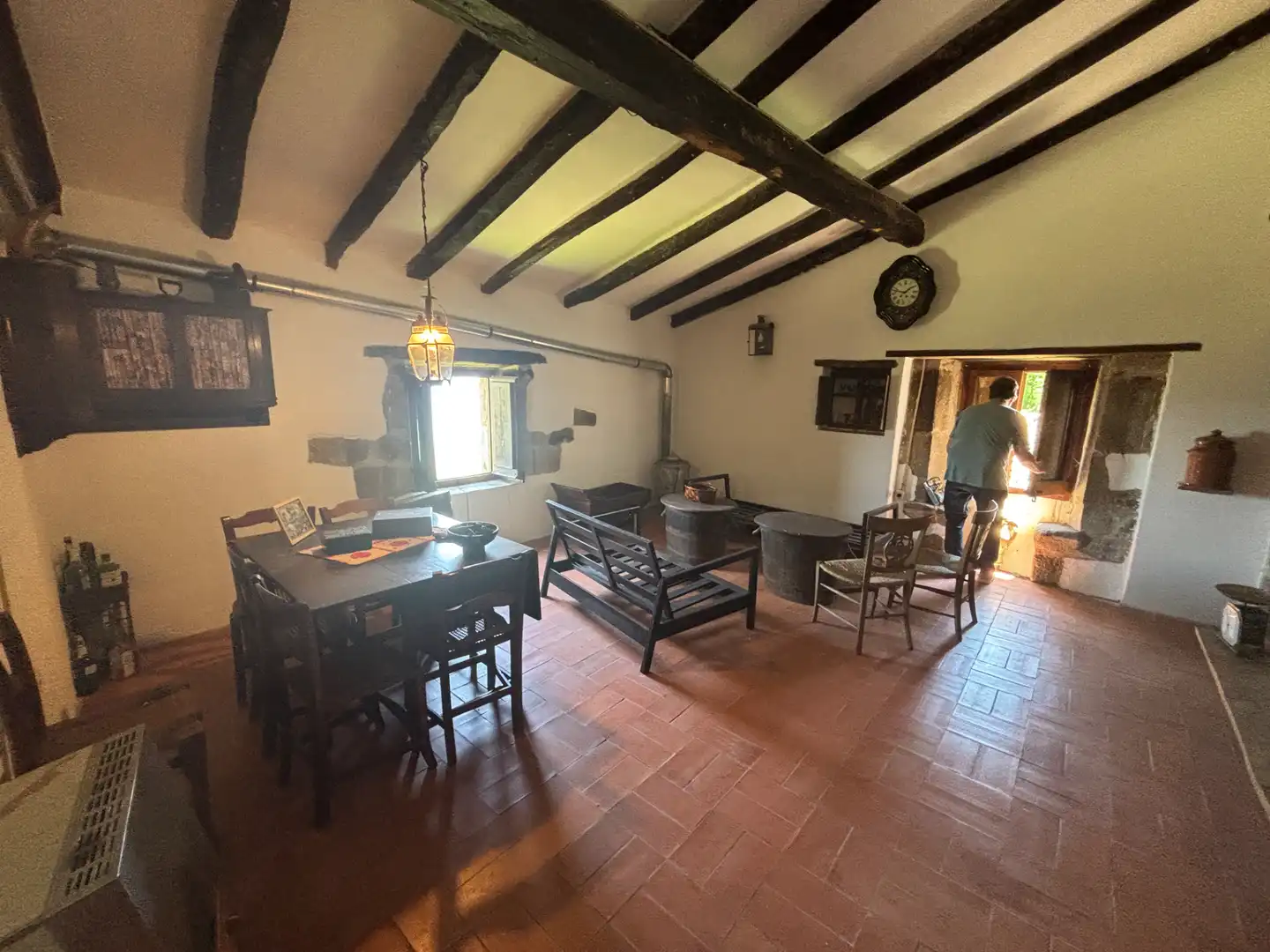 Comedor de Finca rústica en venta en Olot con Aire acondicionado, Calefacción y Jardín privado