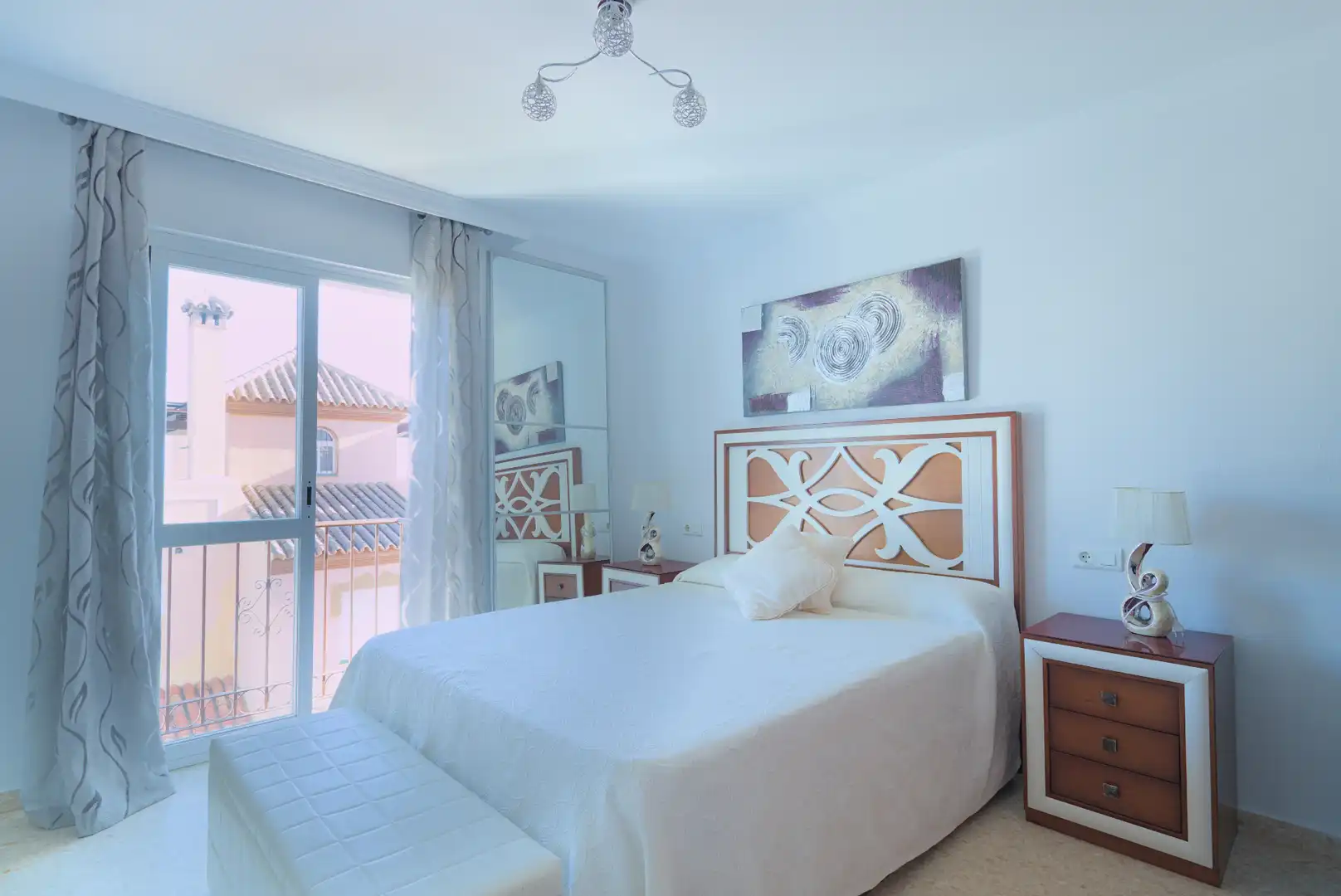 Bedroom of Houses for sale in Vélez-Málaga  with Air Conditioner, Swimming Pool and Furnished