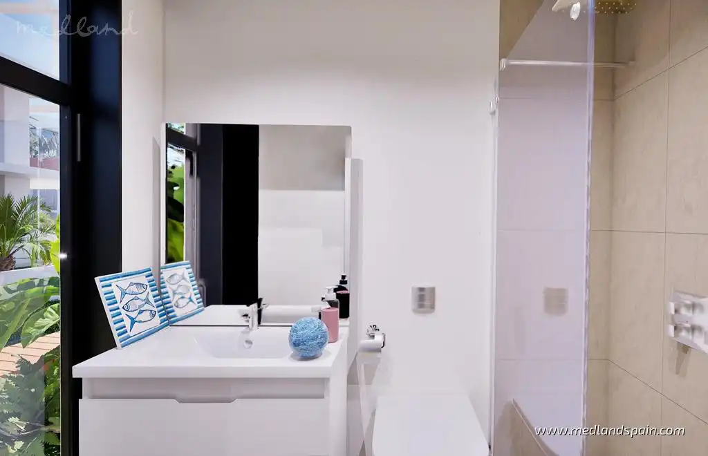 Bany de Apartament en venda en Cartagena amb Terrassa, Traster i Piscina comunitària