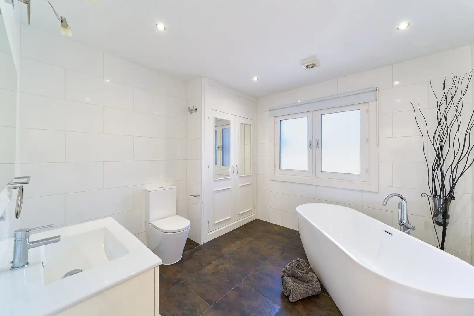 Baño de Casa o chalet de alquiler en Málaga con Aire acondicionado, Jardín privado y Terraza