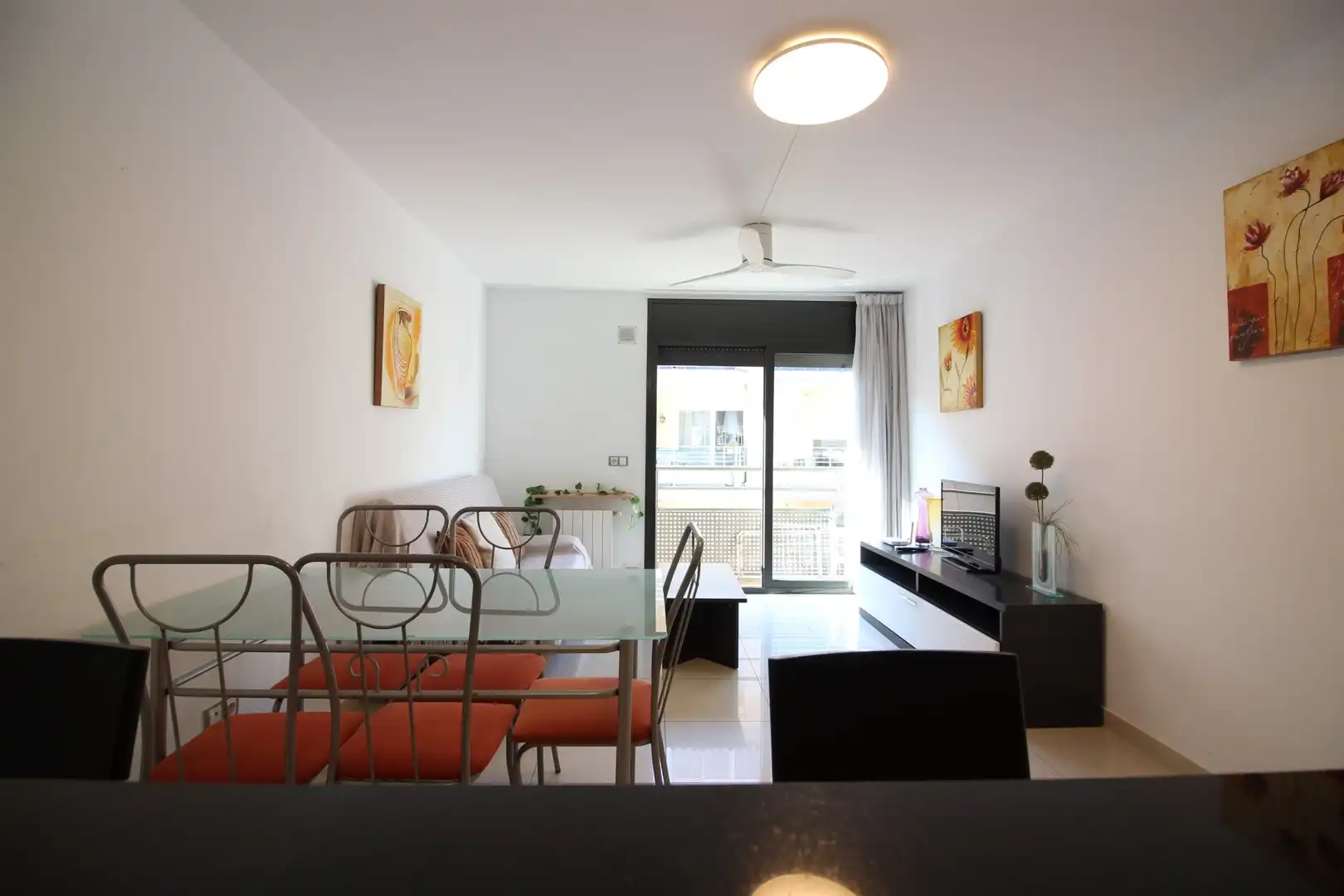 Living room of Flat for sale in Roses  with Heating and Furnished
