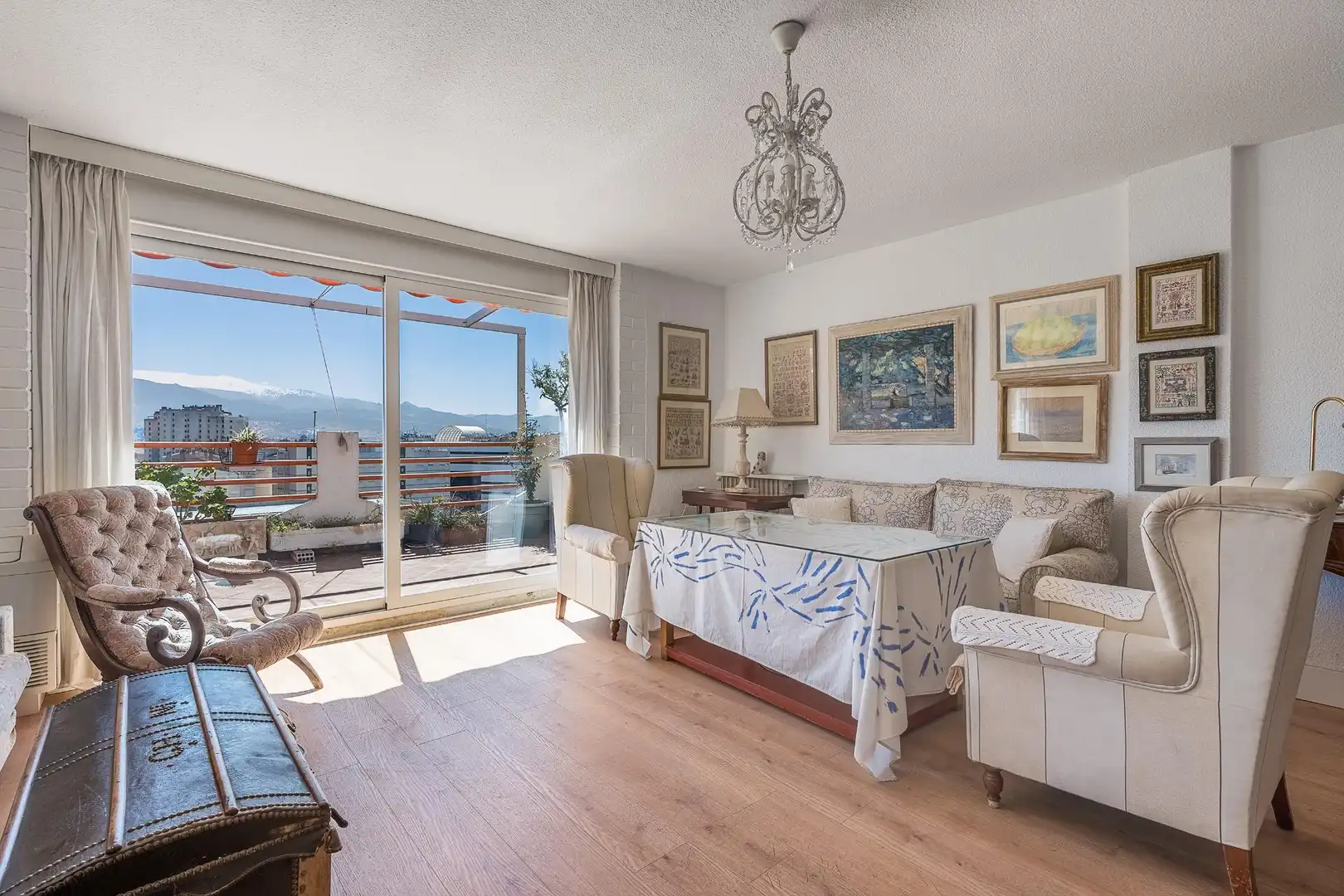 Living room of Attic for sale in Granada  with Air Conditioner and Terrace