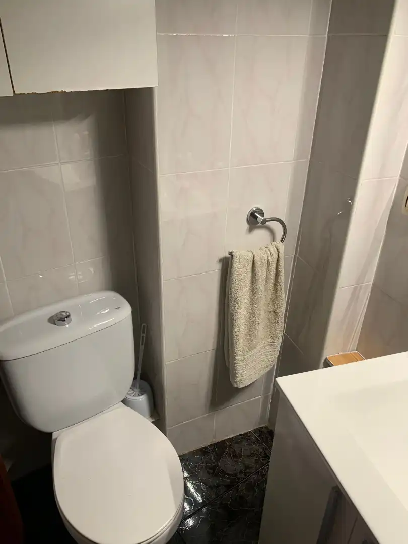 Bathroom of Flat for rent in Valencia  with Air Conditioner, Furnished and Oven