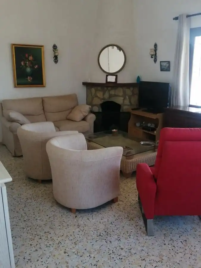 Sala de estar de Casa o chalet en venta en Calpe / Calp con Jardín privado, Terraza y Amueblado