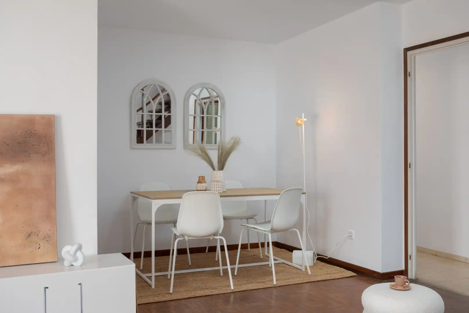 Esszimmer von Dachboden zum Verkauf in Girona mit Klimaanlage, Heizung und Terrasse
