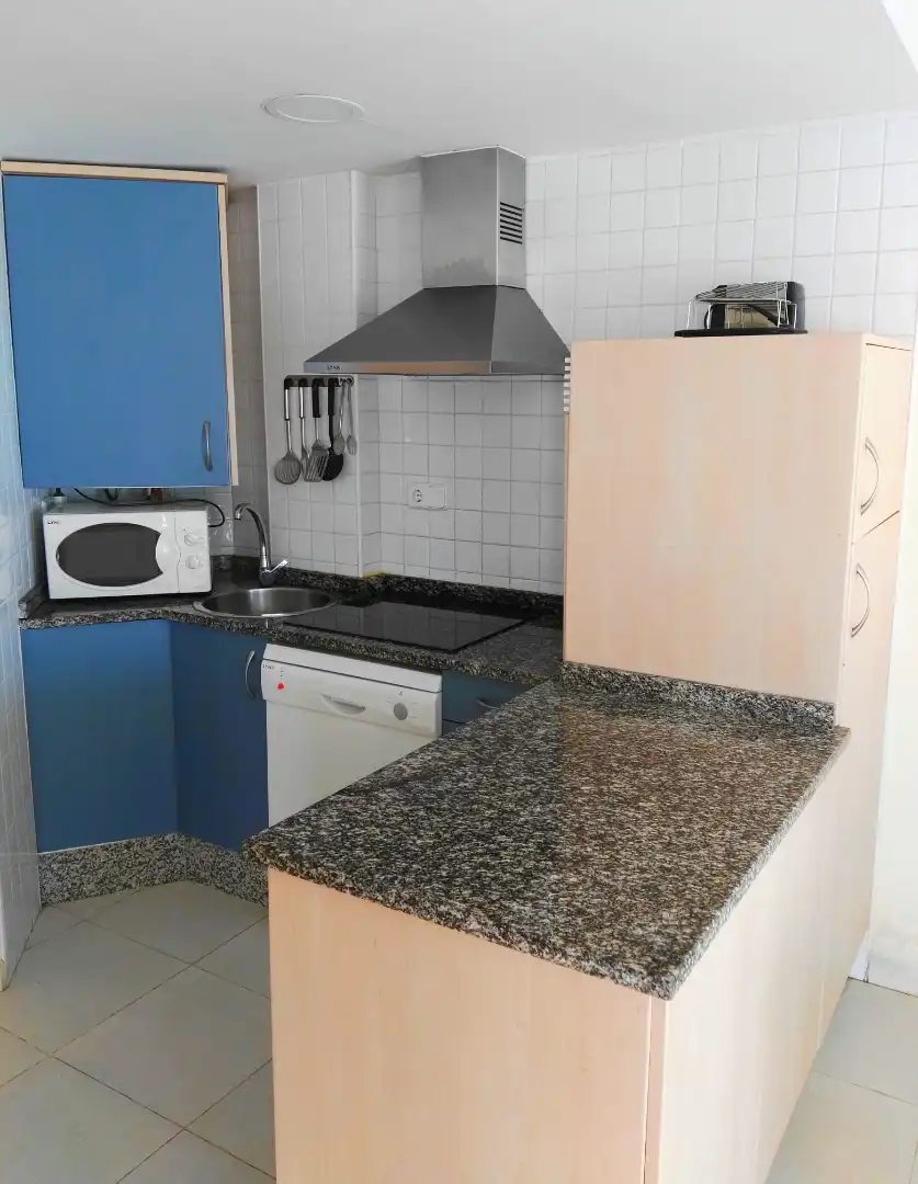 Cuina de Àtic de lloguer en Vera amb Aire condicionat, Calefacció i Terrassa