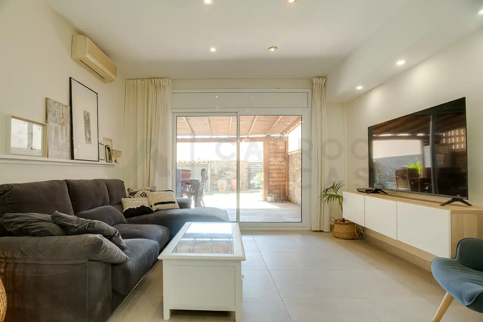 Sala de estar de Planta baja en venta en Cardedeu con Aire acondicionado, Calefacción y Terraza