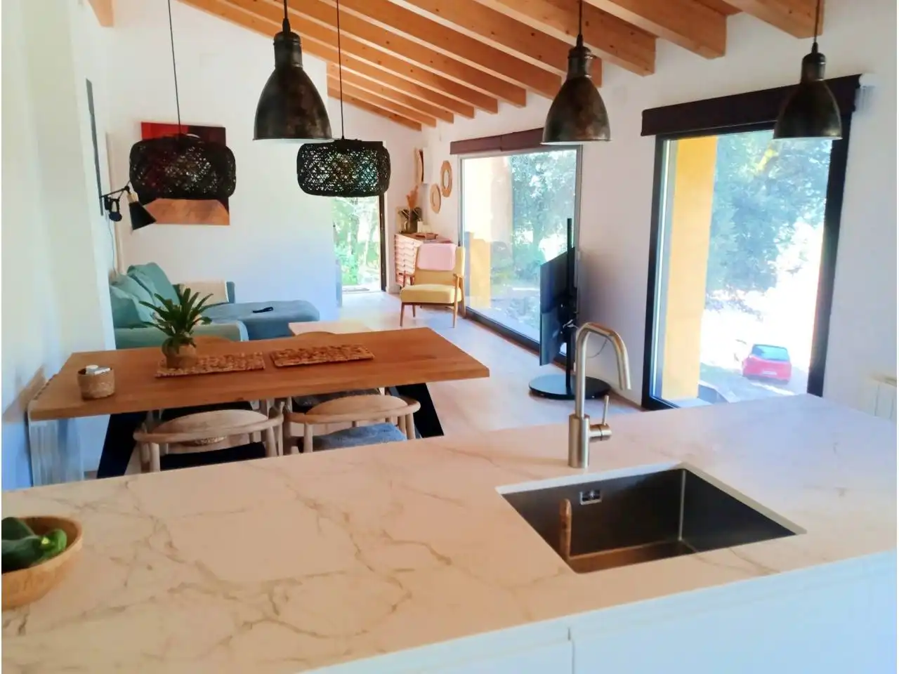 Cuina de Casa o xalet en venda en La Vall de Bianya