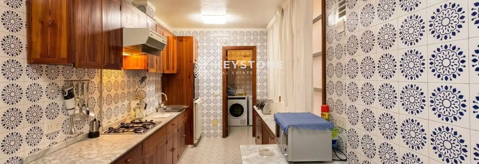 Küche von Wohnung zur Miete in  Palma de Mallorca mit Klimaanlage und Terrasse