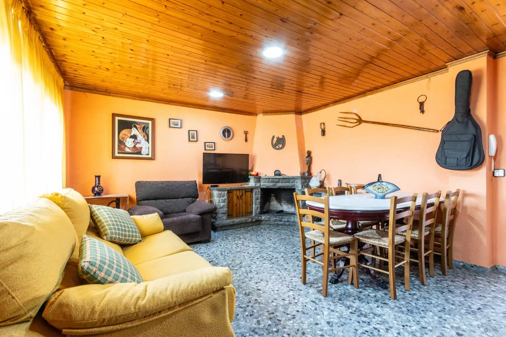 Sala de estar de Casa o chalet en venta en Sabadell con Aire acondicionado, Calefacción y Terraza