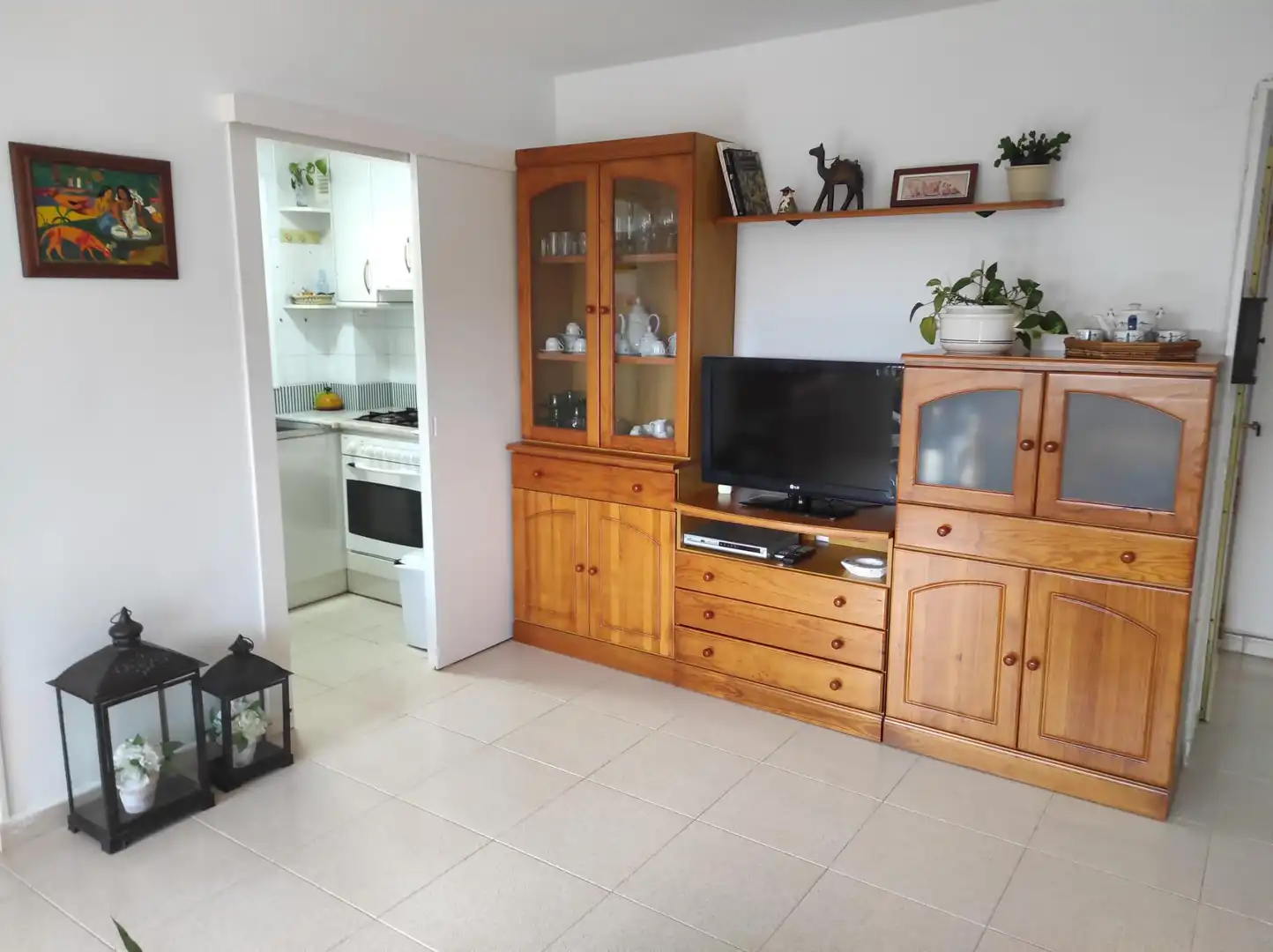 Sala d'estar de Apartament en venda en Tossa de Mar amb Jardí privat i Terrassa