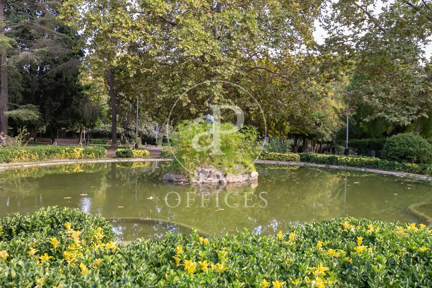 Garten von Büro zur Miete in Barcelona mit Heizung