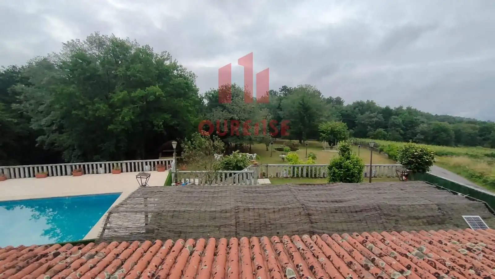 Terrassa de Finca rústica en venda en San Amaro amb Aire condicionat, Calefacció i Jardí privat