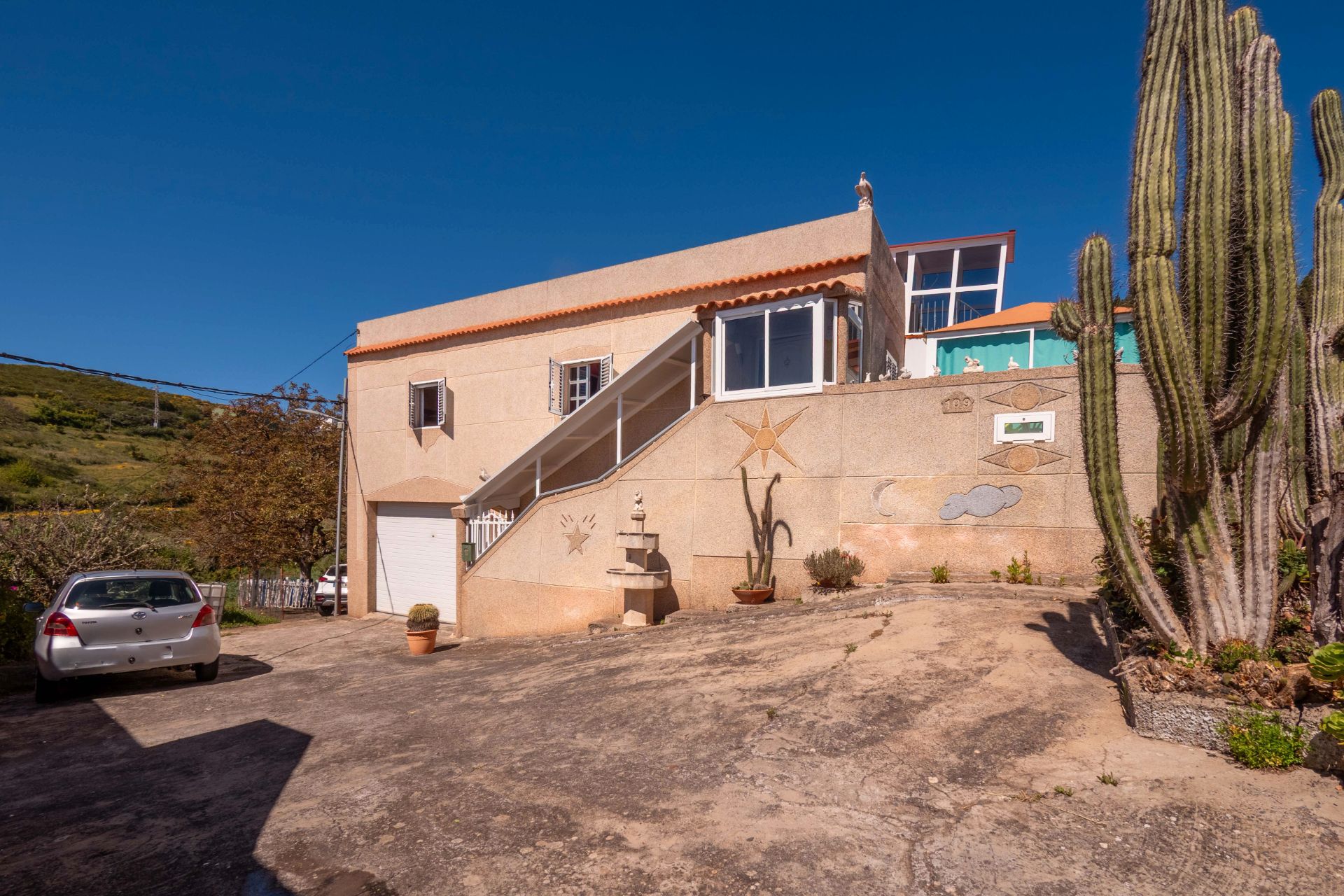 Exterior view of House or chalet for sale in Vega de San Mateo  with Private garden and Terrace