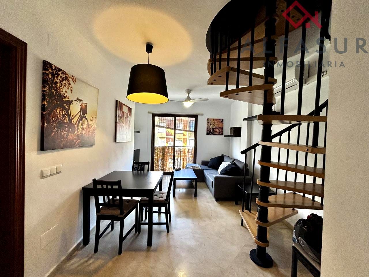 Living room of Flat to rent in Málaga Capital  with Air Conditioner, Terrace and Furnished