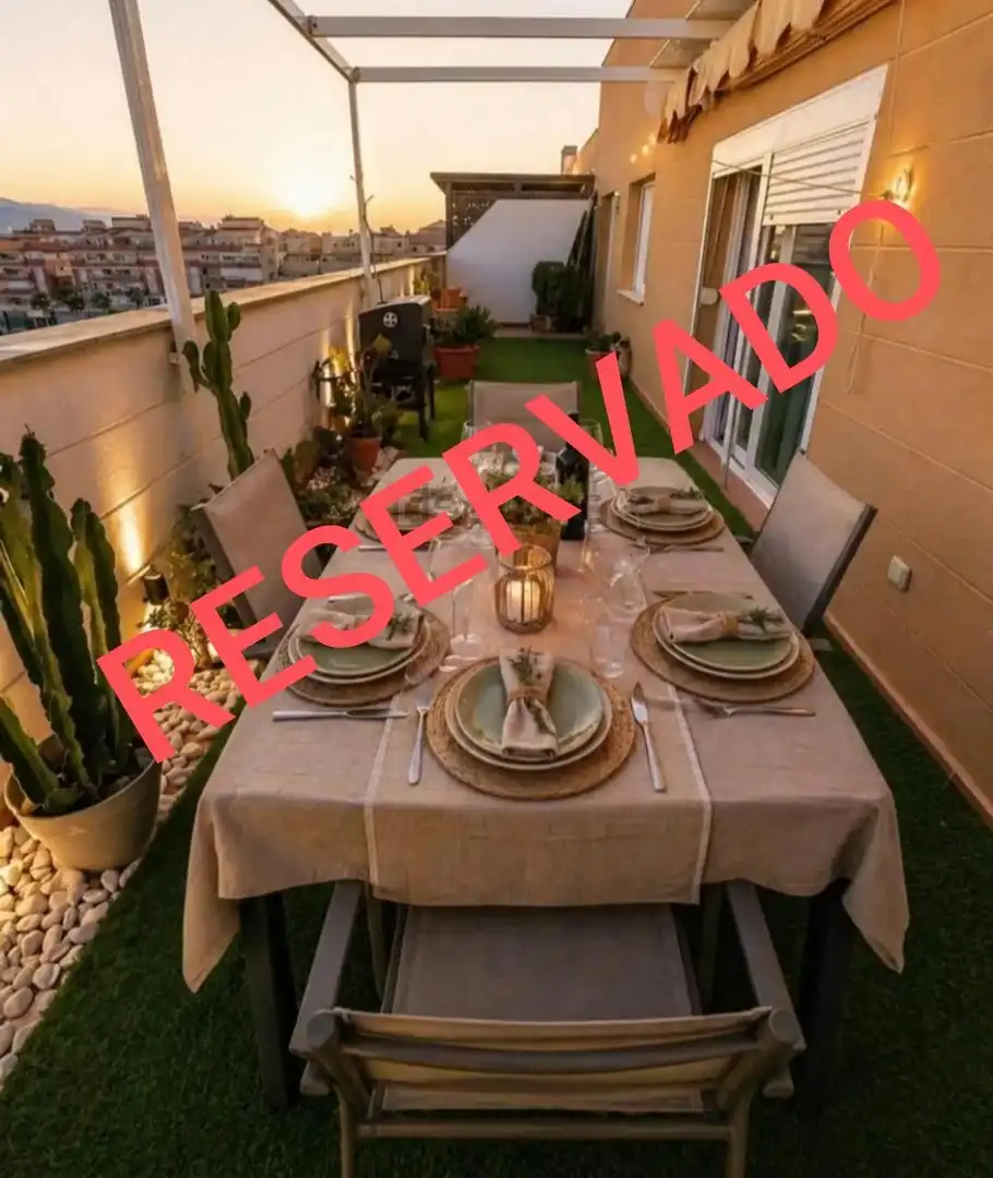 Attic for sale in Roquetas de Mar  with Air Conditioner, Heating and Private garden