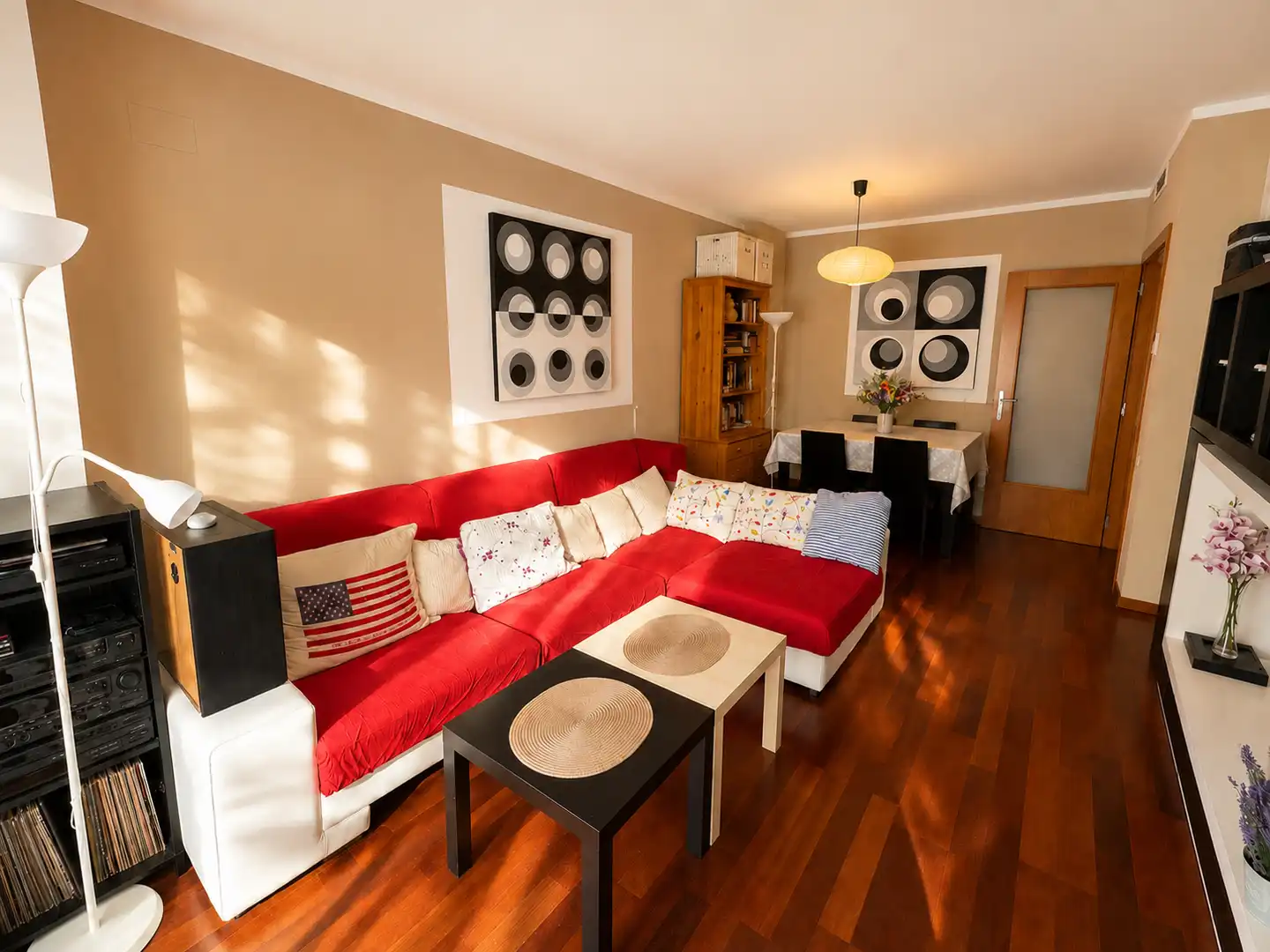 Sala de estar de Piso en venta en Sant Boi de Llobregat con Aire acondicionado, Calefacción y Parquet