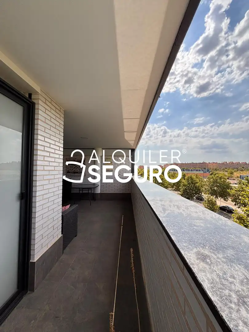 Balcony of Flat for rent in Rivas-Vaciamadrid  with Air Conditioner, Heating and Terrace