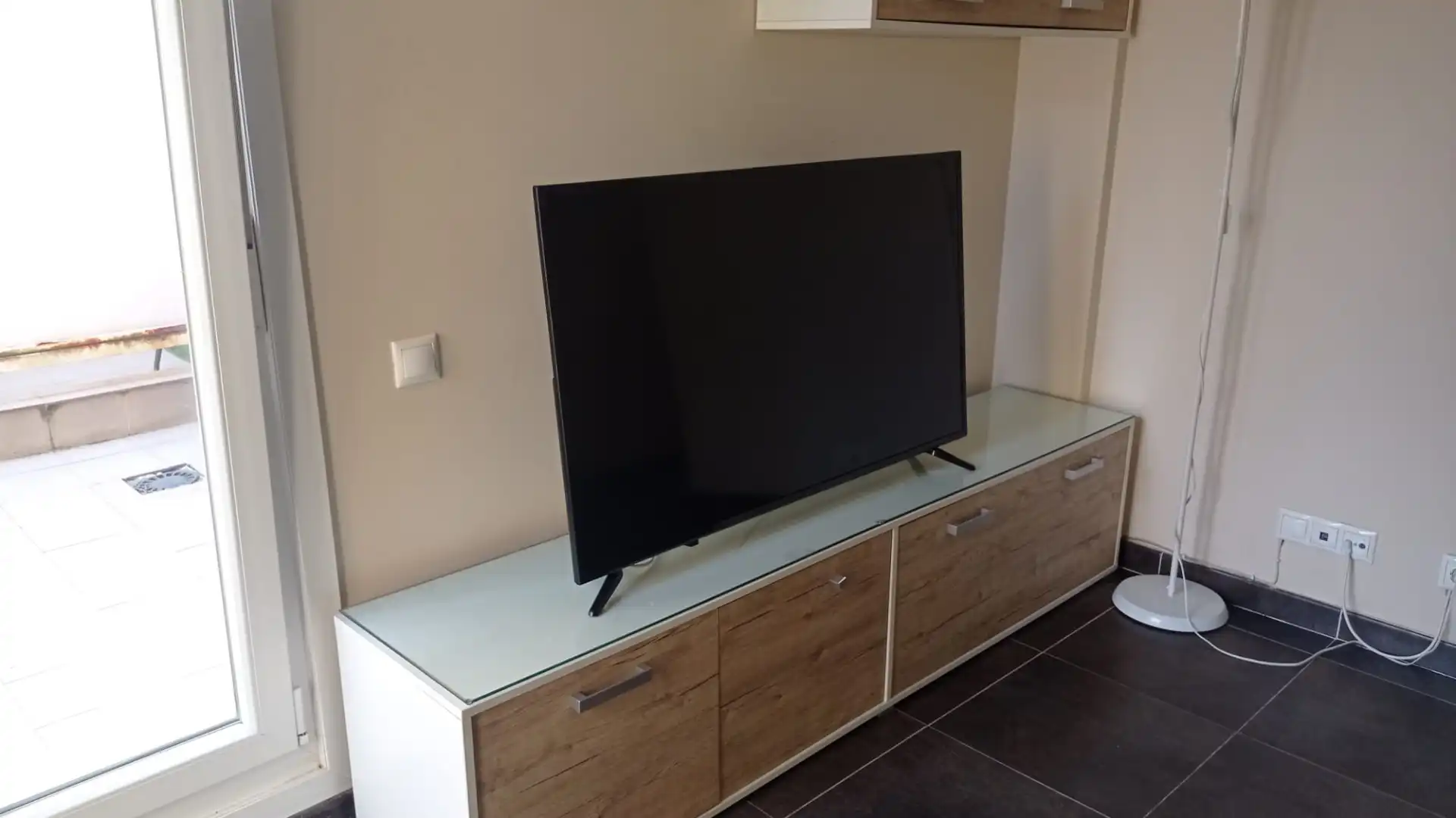 Living room of Flat for sale in Foz  with Heating, Storage room and Furnished