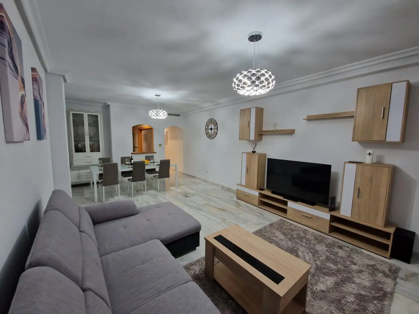 Sala de estar de Apartamento en venta en Calpe / Calp con Aire acondicionado, Terraza y Trastero