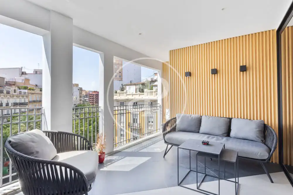 Terrace of Flat for rent in Valencia  with Air Conditioner, Heating and Terrace