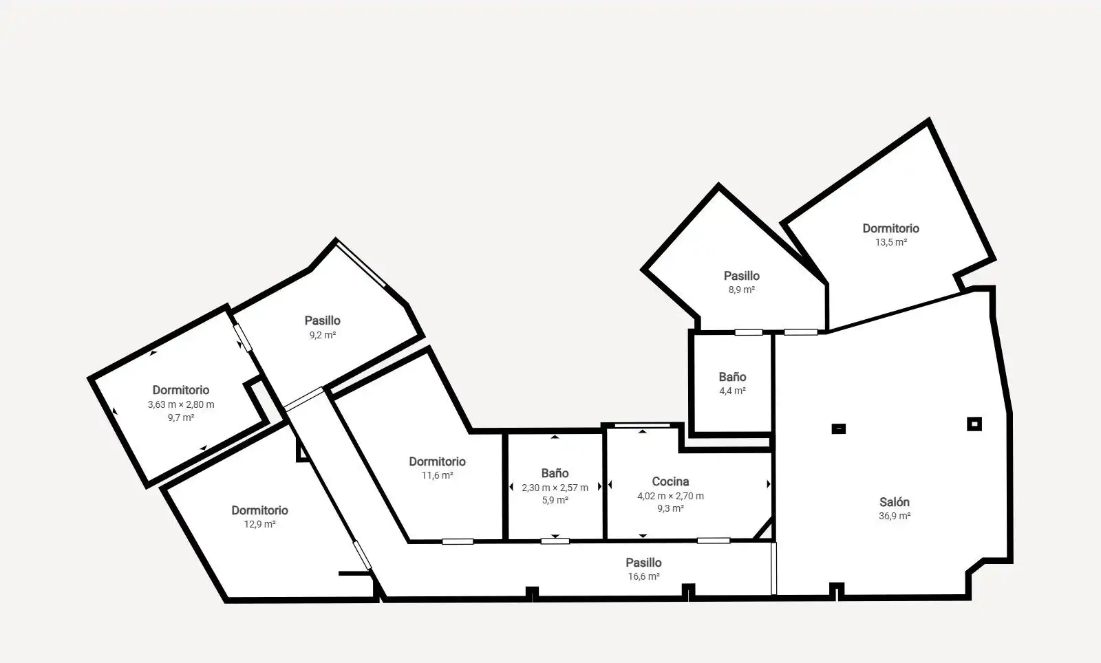 Flat for rent in Valencia  with Air Conditioner, Heating and Furnished