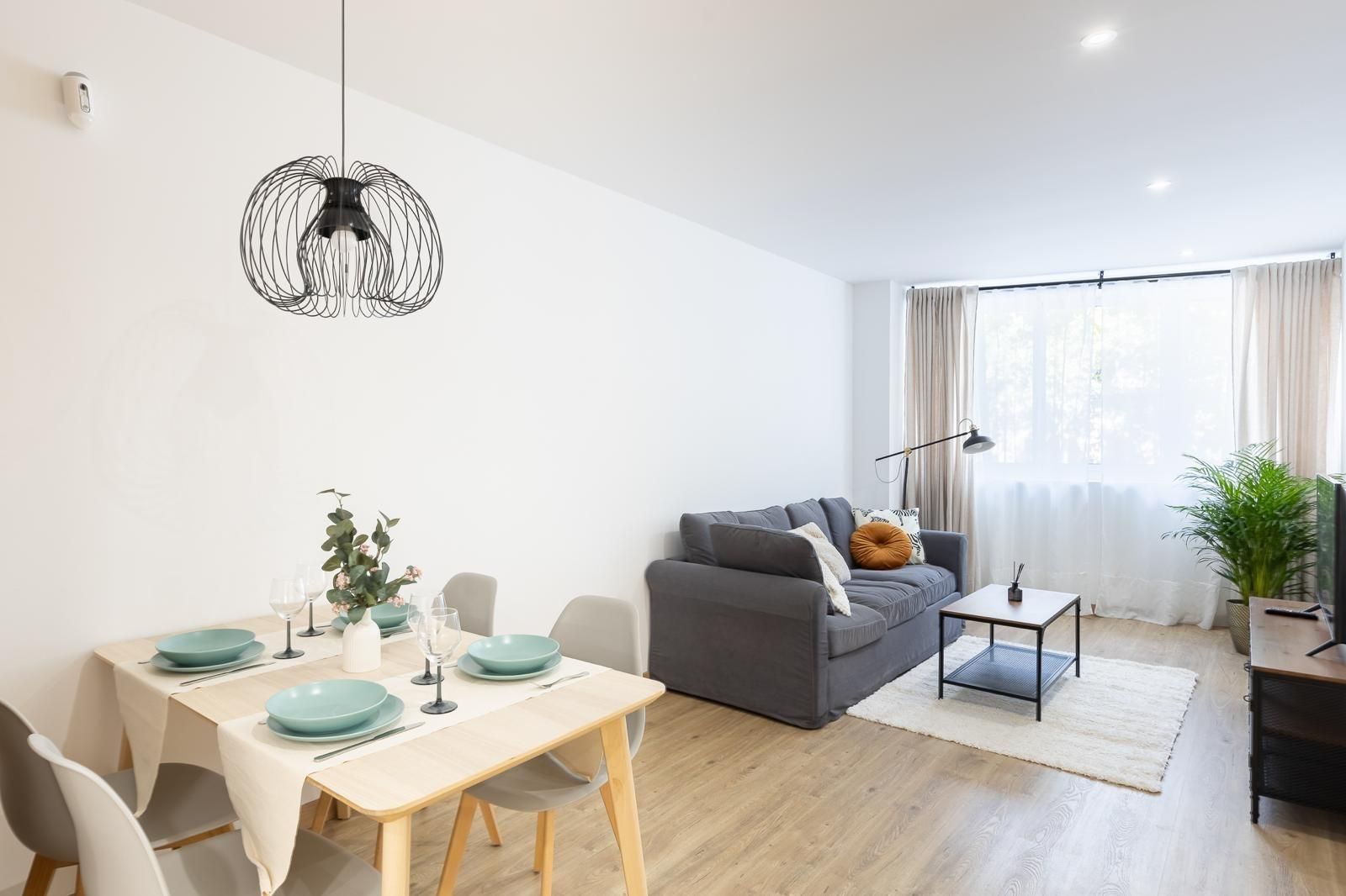 Sala d'estar de Apartament en venda en  Barcelona Capital amb Aire condicionat, Calefacció i Parquet