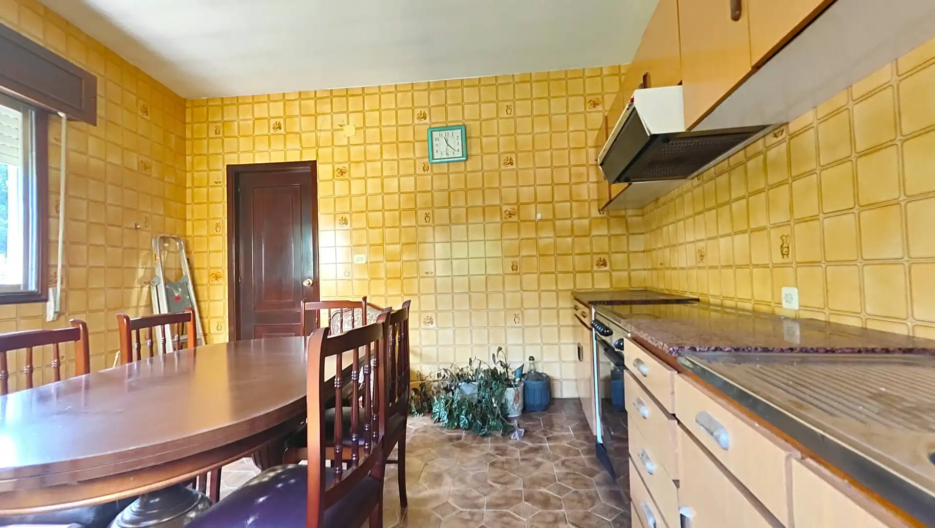 Cuina de Casa o xalet en venda en Santiago de Compostela  amb Jardí privat i Moblat