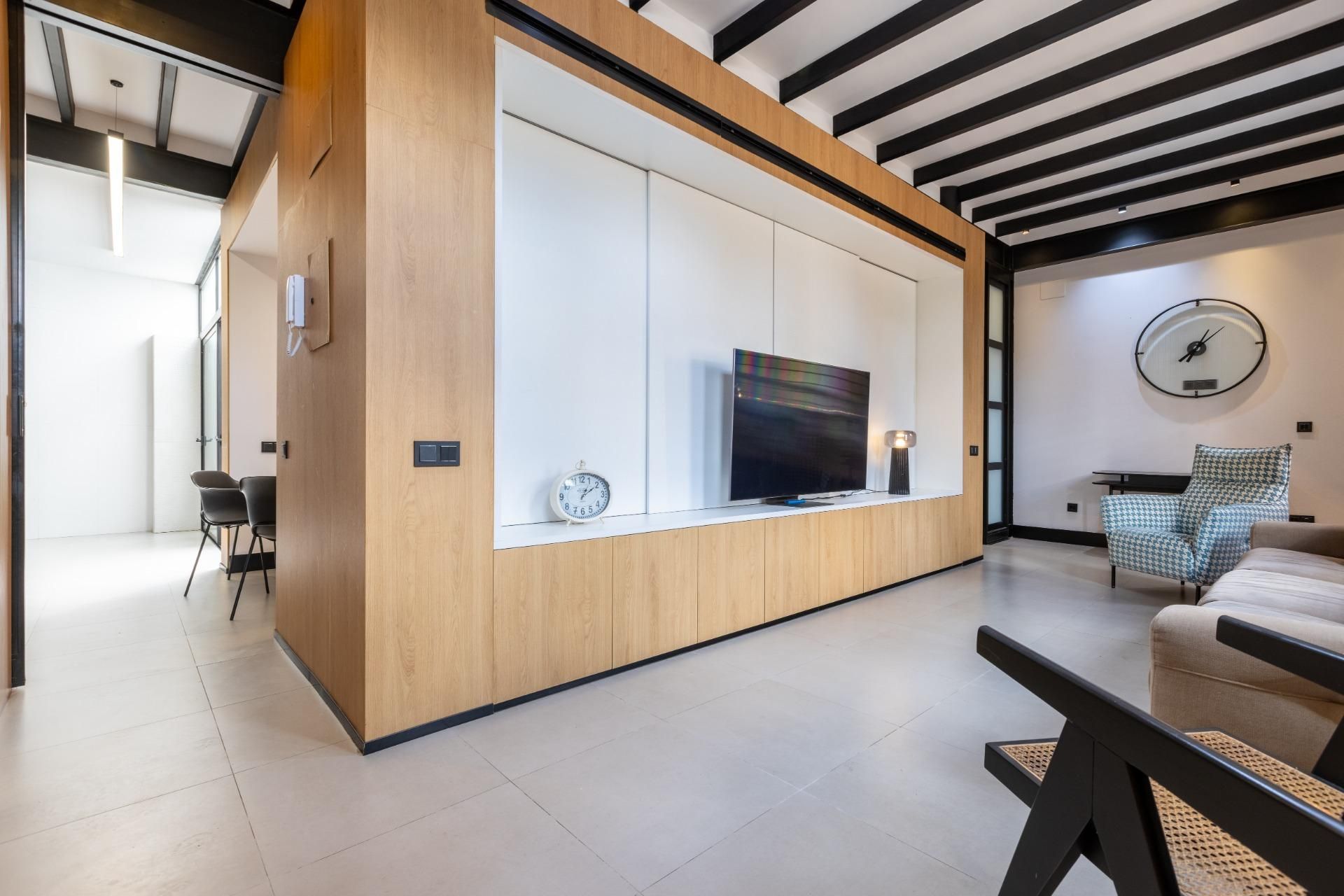 Living room of House or chalet for sale in  Sevilla Capital  with Air Conditioner, Heating and Terrace