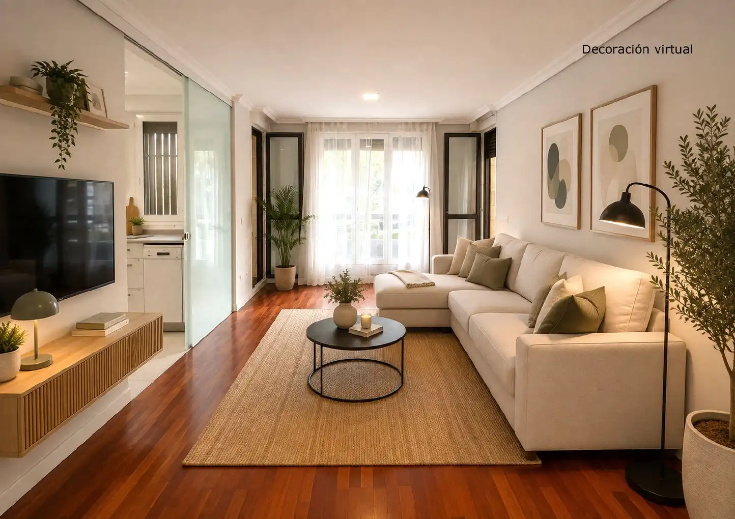 Sala d'estar de Apartament en venda en Bilbao  amb Calefacció, Parquet i Traster