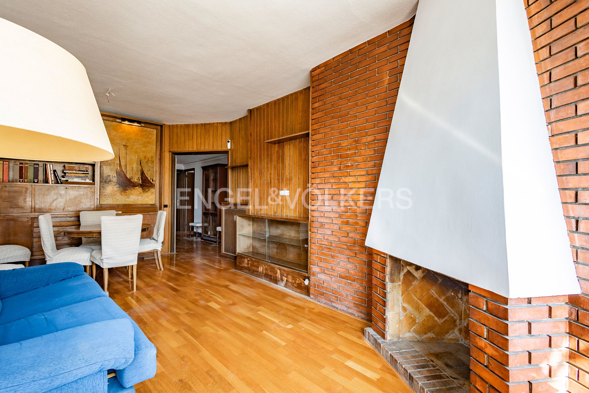 Wohnzimmer von Wohnung zur Miete in  Barcelona Capital mit Klimaanlage, Heizung und Parkett