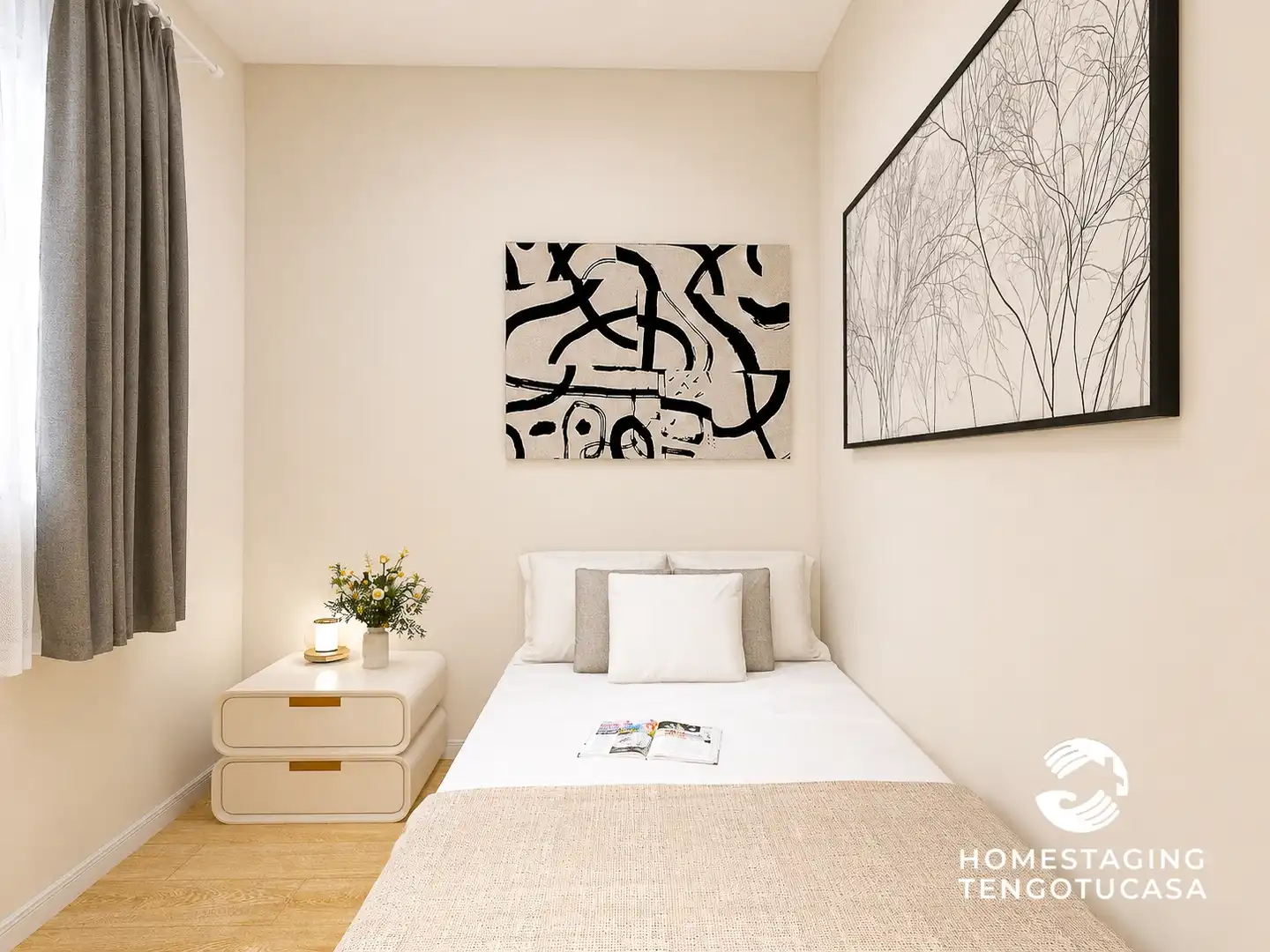 Bedroom of Flat for sale in Madrid  with Air Conditioner, Heating and Terrace