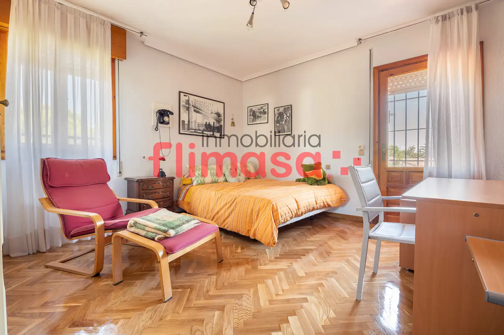 Bedroom of Houses for sale in Villaviciosa de Odón  with Heating, Private garden and Terrace