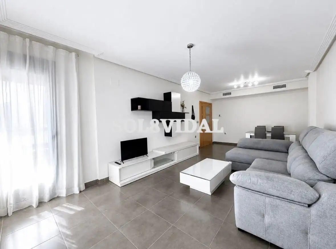 Living room of Flat for rent in Orihuela  with Air Conditioner and Furnished