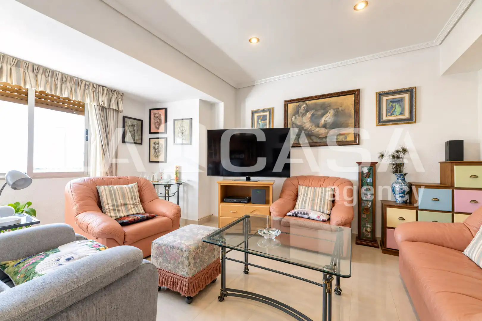 Living room of Flat for sale in Valencia  with Balcony