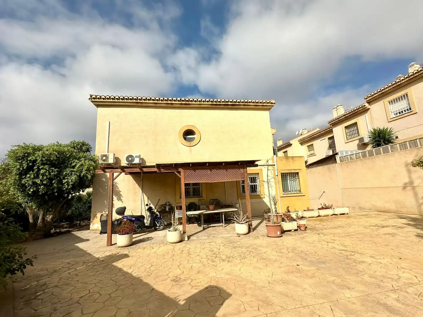 Exterior view of Duplexes for sale in Almería  with Private garden, Terrace and Storage room