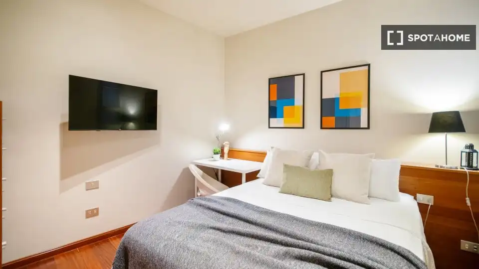 Habitación de Piso para compartir en Barcelona con Aire acondicionado, Calefacción y Amueblado