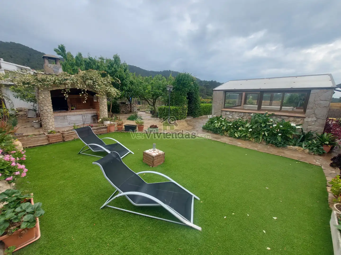 Jardí de Casa o xalet en venda en Vallirana amb Aire condicionat, Calefacció i Jardí privat