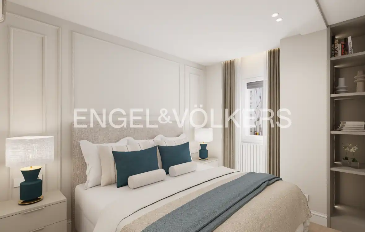 Schlafzimmer von Wohnung zum Verkauf in Madrid mit Klimaanlage, Heizung und Parkett