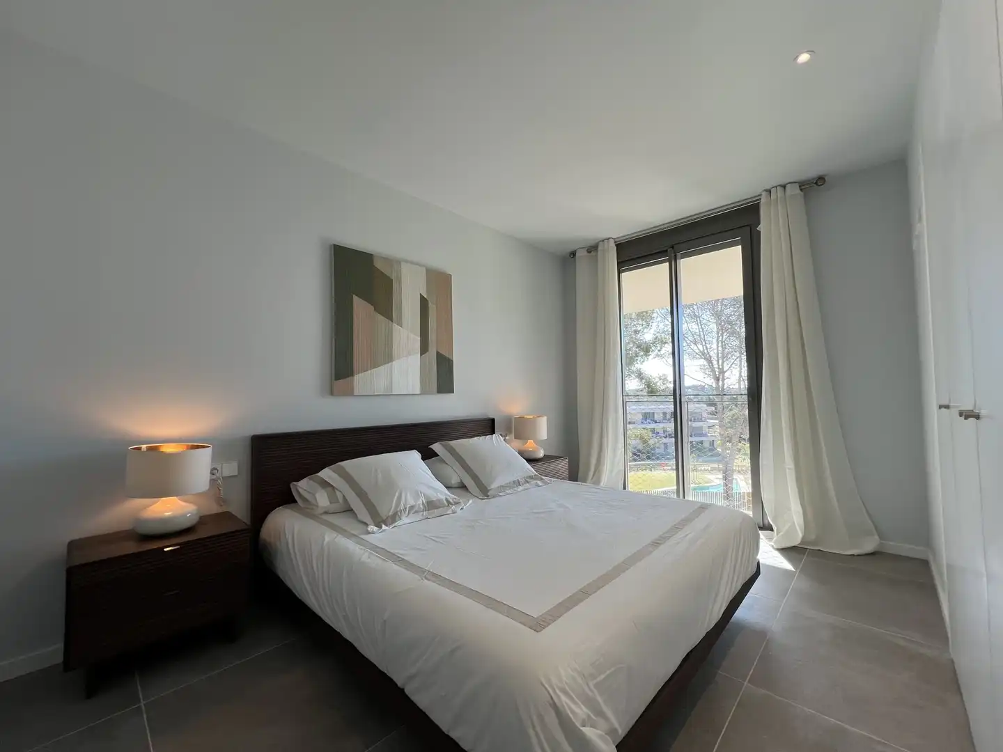 Schlafzimmer von Wohnung zur Miete in Salou mit Klimaanlage, Heizung und Terrasse