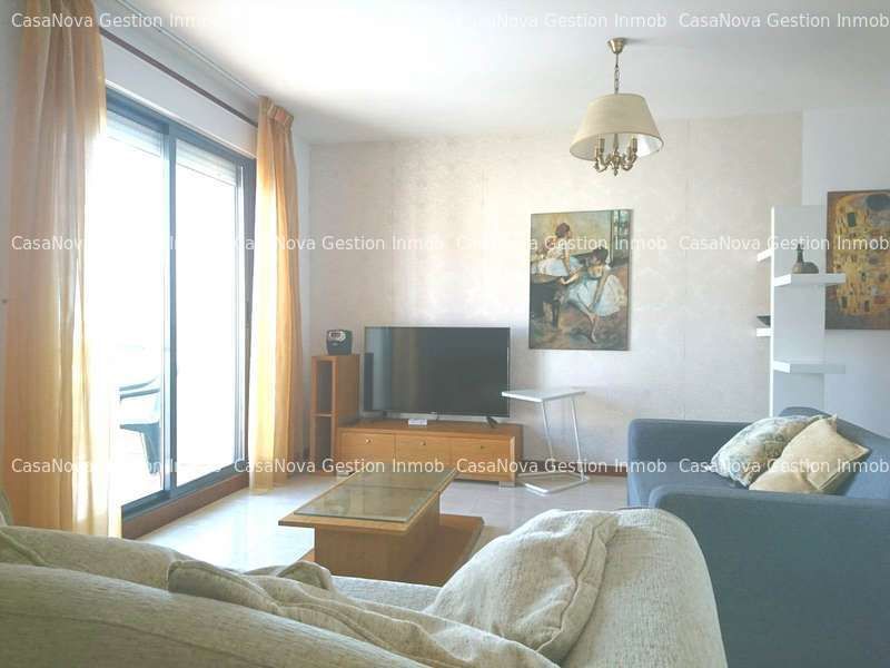 Living room of Flat for sale in Vilanova de Arousa  with Heating, Terrace and Furnished