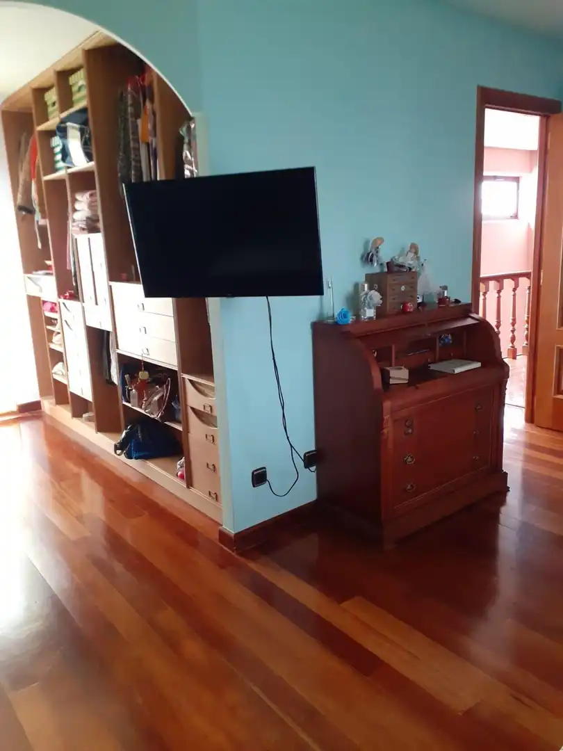 Sala d'estar de Casa o xalet en venda en Villarejo de Órbigo amb Jardí privat, Terrassa i Traster