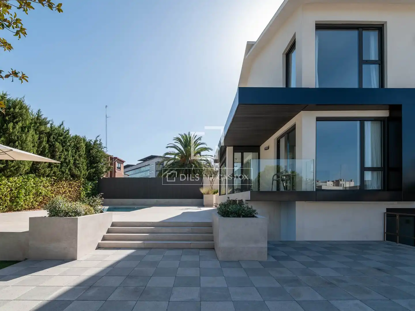 Terrasse von Haus oder Chalet zum Verkauf in La Moraleja mit Klimaanlage, Heizung und Privatgarten