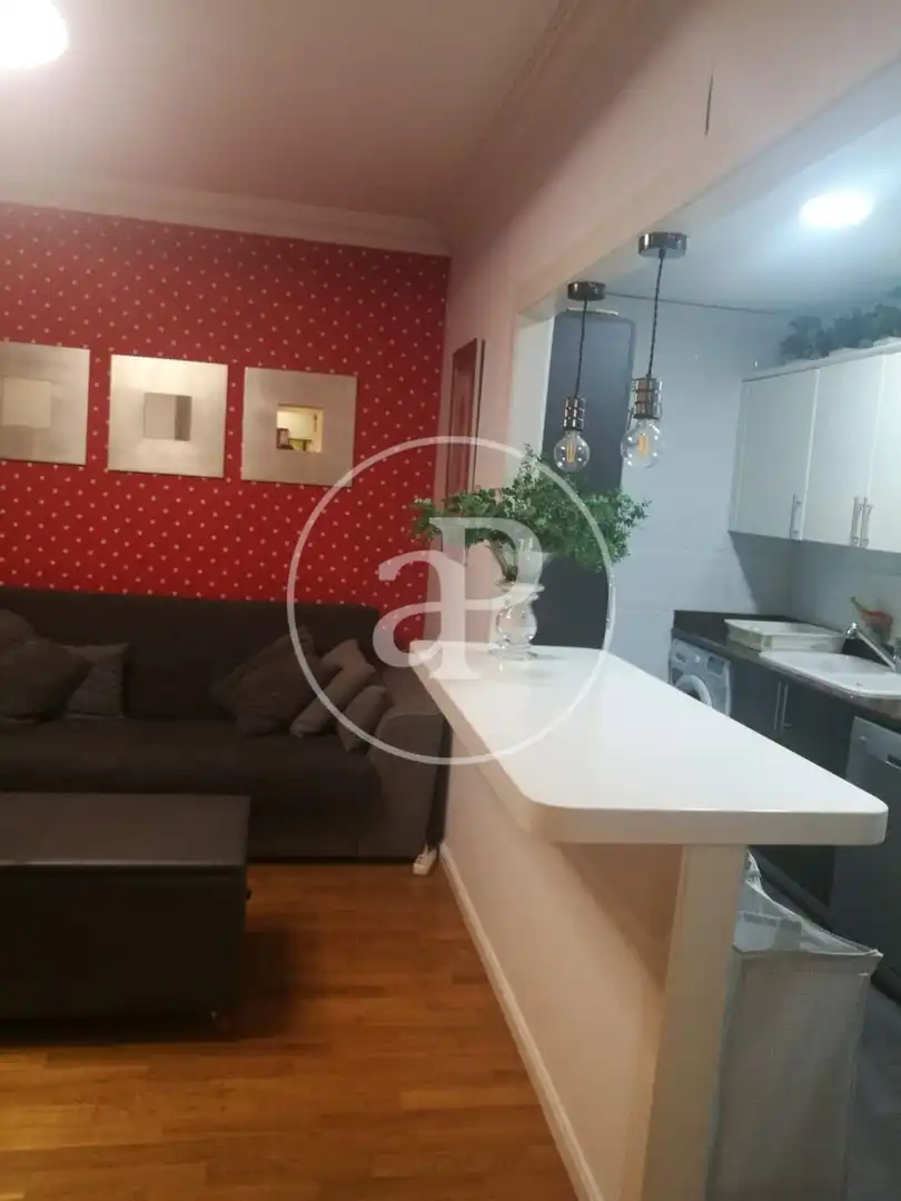 Wohnzimmer von Wohnung zur Miete in Valencia mit Klimaanlage, Möbliert und Balkon