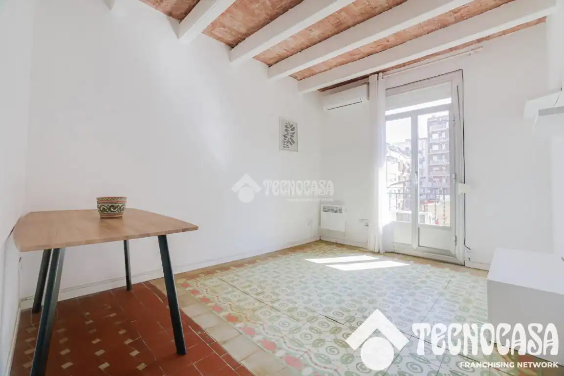 Sala de estar de Piso en venta en Barcelona con Balcón