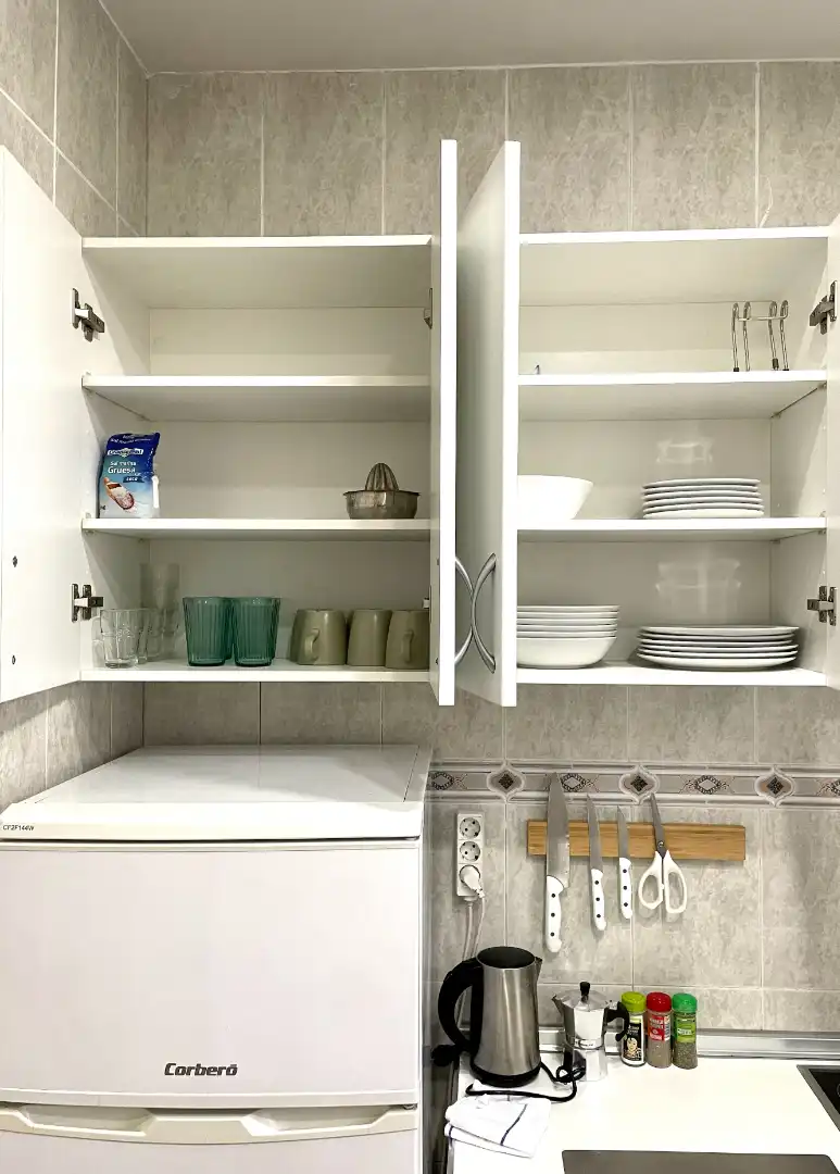 Kitchen of Flat for rent in Madrid  with Heating, Furnished and Washing machine